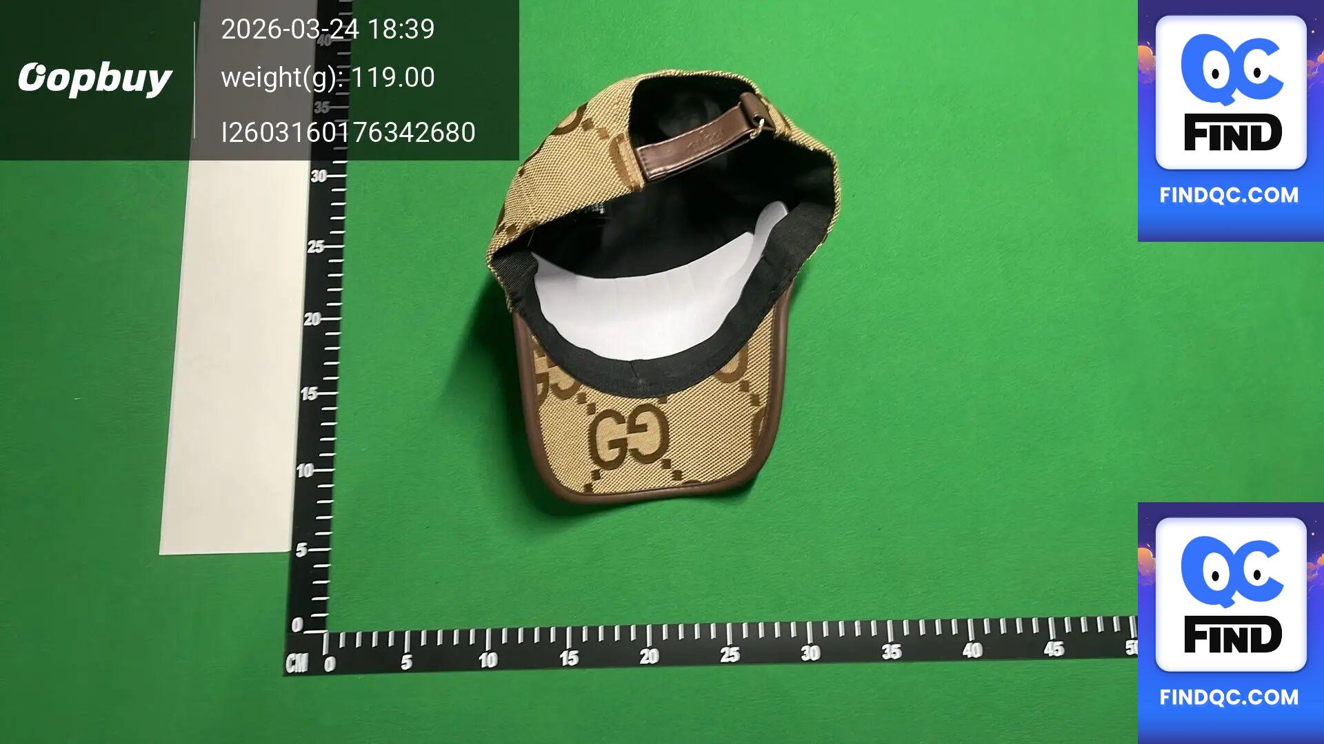 Gucci GG Monogram Baseball Cap QC