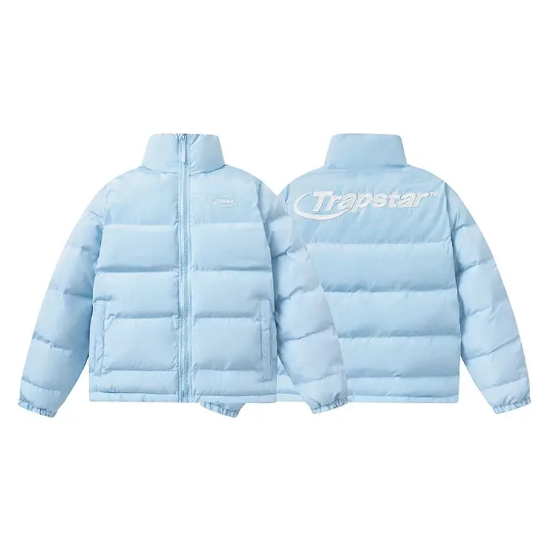 Trap刺绣立领夹克棉服