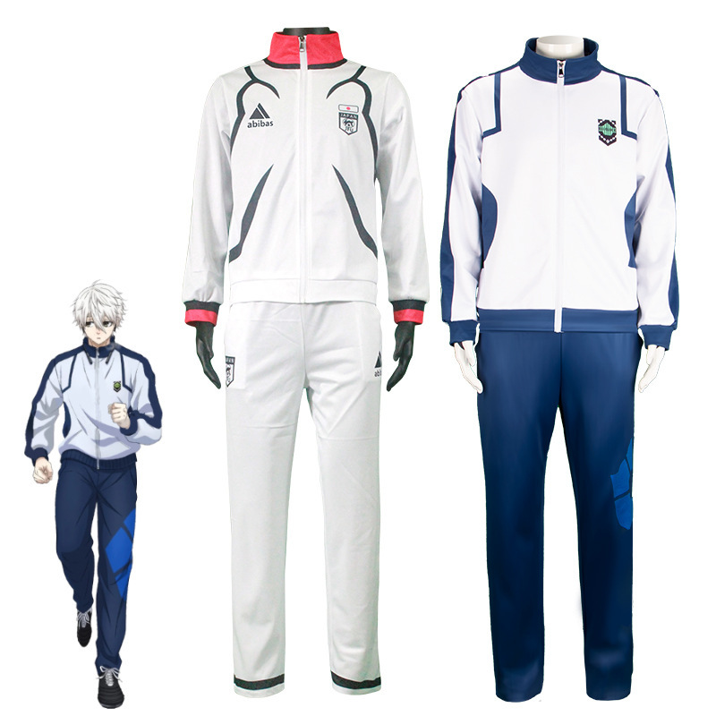 BLUELOCK blue prison jersey cos clothing Jie Shiyi Bee Music back cosplay anime sportswear suit