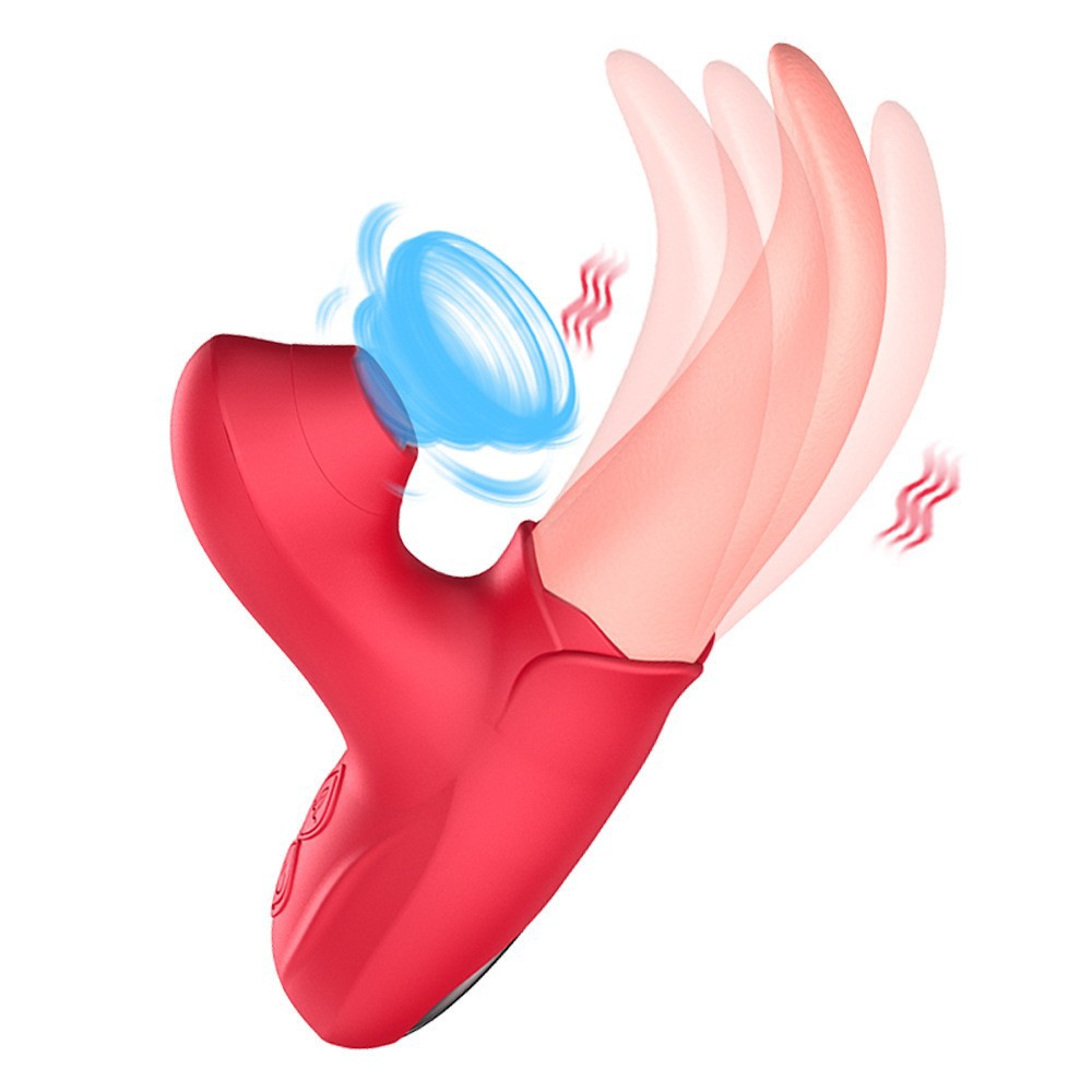Female tongue licking vibration sucking second tide masturbation vibrator simulation tongue sex masturbation stick female sex egg