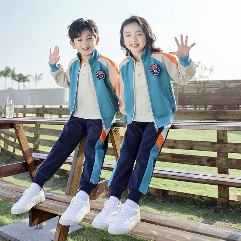 Baseball Clothing Sports Suit Kindergarten Garden Clothing British Style School Uniform Primary School Students' Class Clothing Spring and Autumn Clothing Four-piece Set Children
