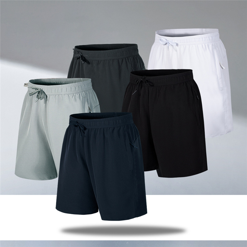 Sports Shorts Men's Quick-drying Running Fitness Beach plus size Basketball Casual Loose Ice Silk Thin Pants Trendy