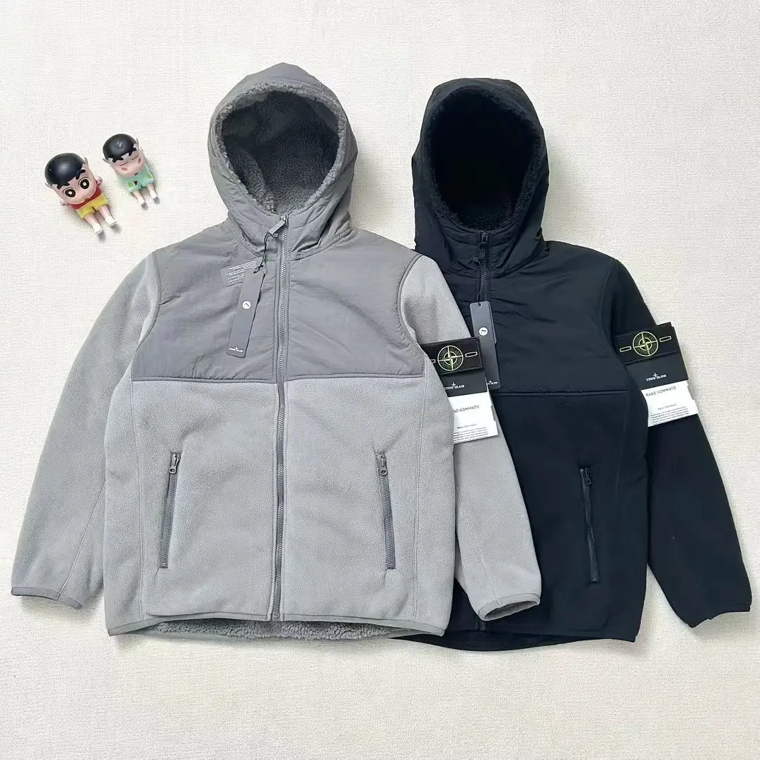 【DX30-12】摇粒绒连帽外套夹克棉服