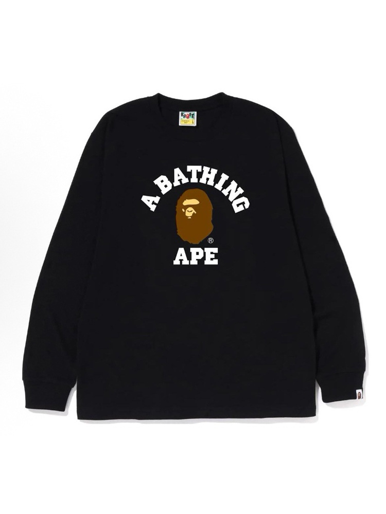 Trendy Brand Cross-Border Wholesale Supply Export 300g Heavyweight Bape Ape Head Long-Sleeved T-Shirt Shark Top T-Shirt 1