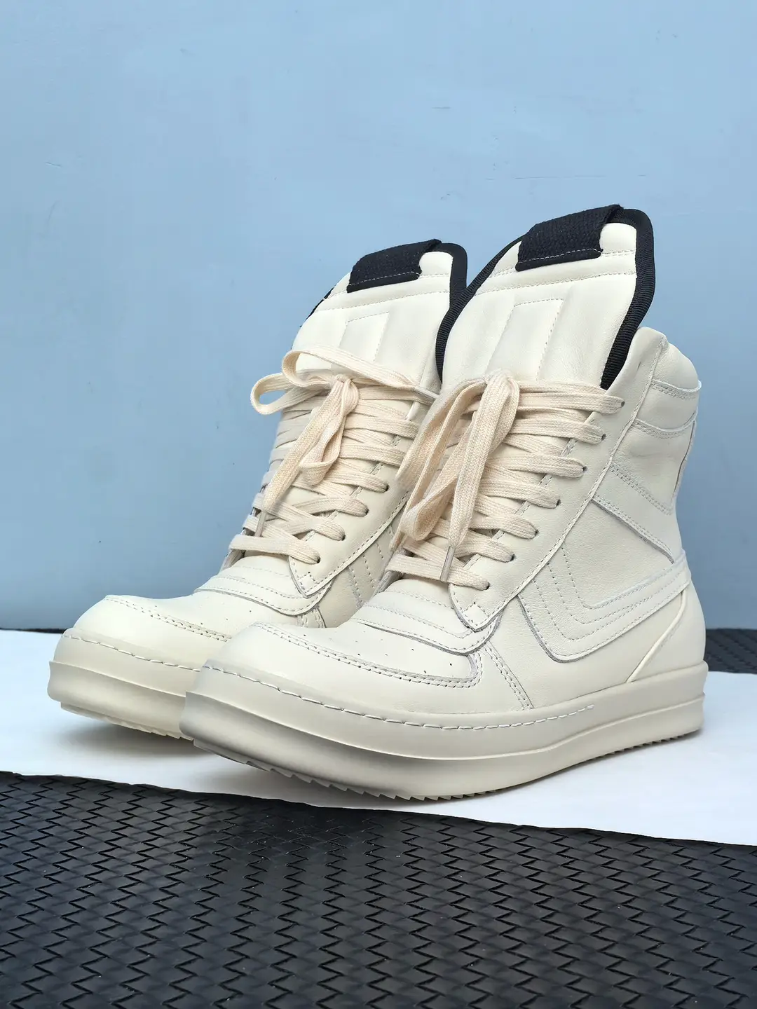 Ro shoes, high top shoes for men, inverted triangle shape with milk fragrance, thick soled sports shoes, Ro leather fashionable short boots, white shoes for women, trbottom