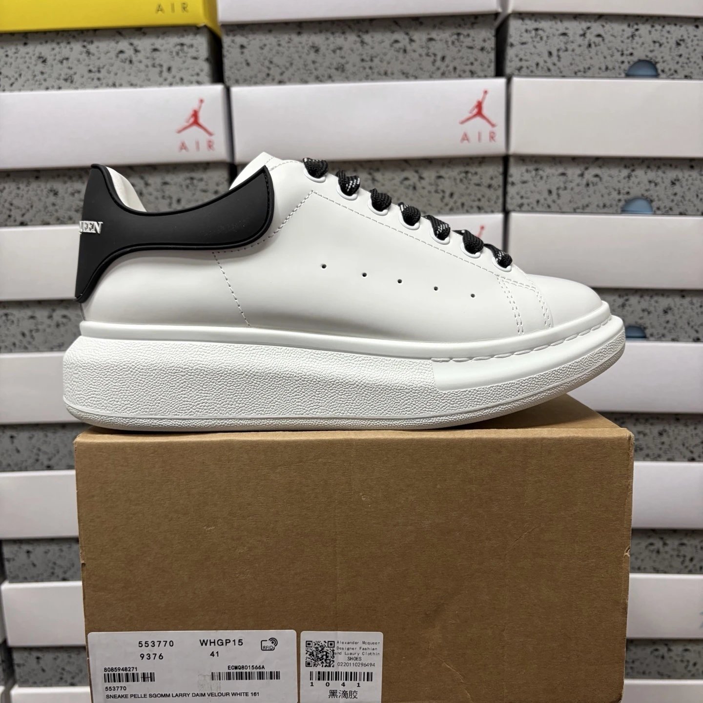 Alexander McQueen Larry Daim Velour White 181