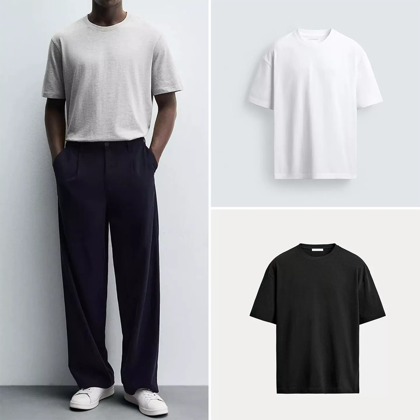 Cabinet 179! Men's 2026 new spring outfit short sleeved round neck comfortable irregular texture T-shirt 1887410