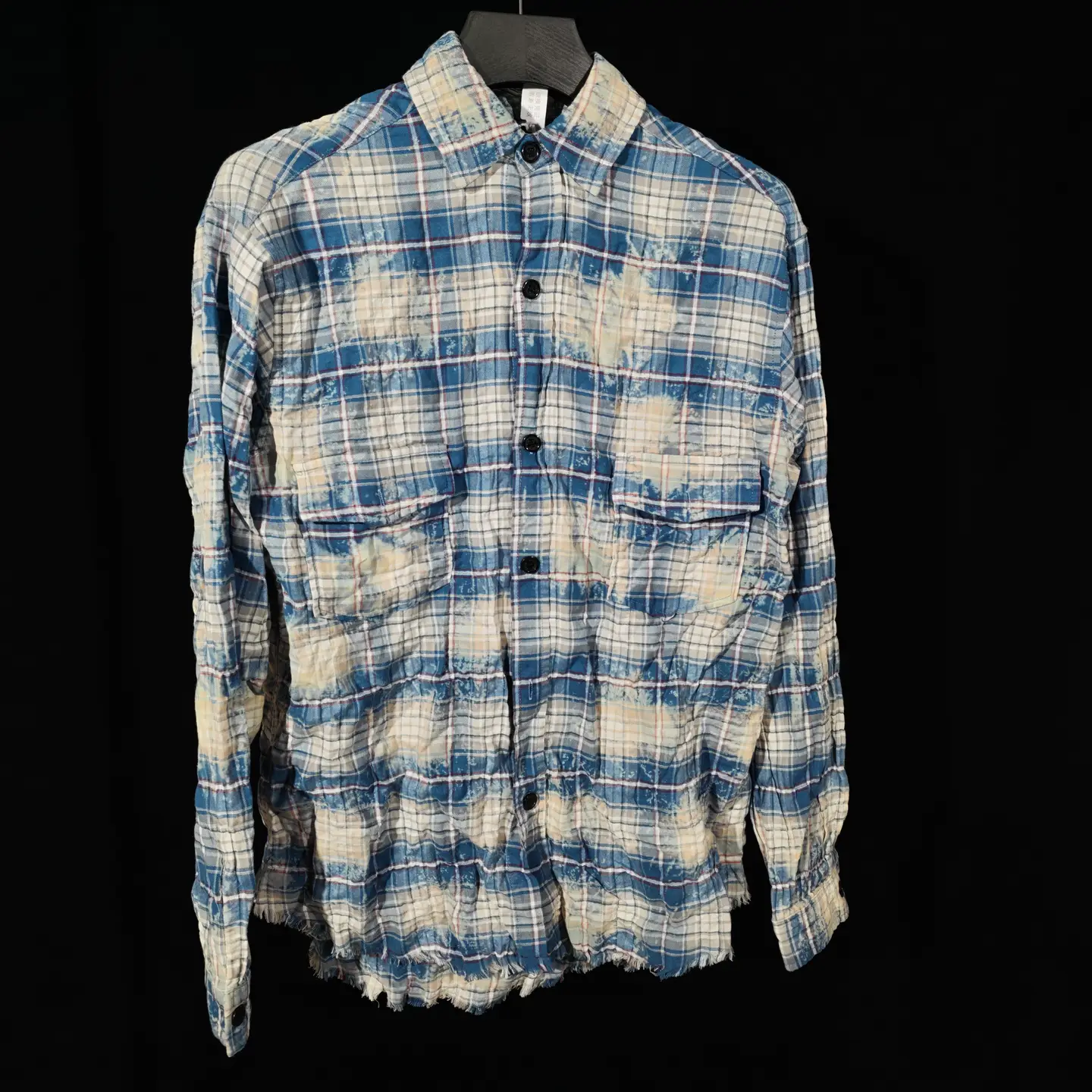[In stock] Morning Home SLP Style Blue Rendering Grid Shirt High Street Luxury Trendy Fashion Casual Versatile Shirt
