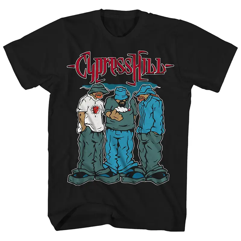 Rap Music New Wave Cypress Hill Multi-Racial Band Punk American retro T-Shirt