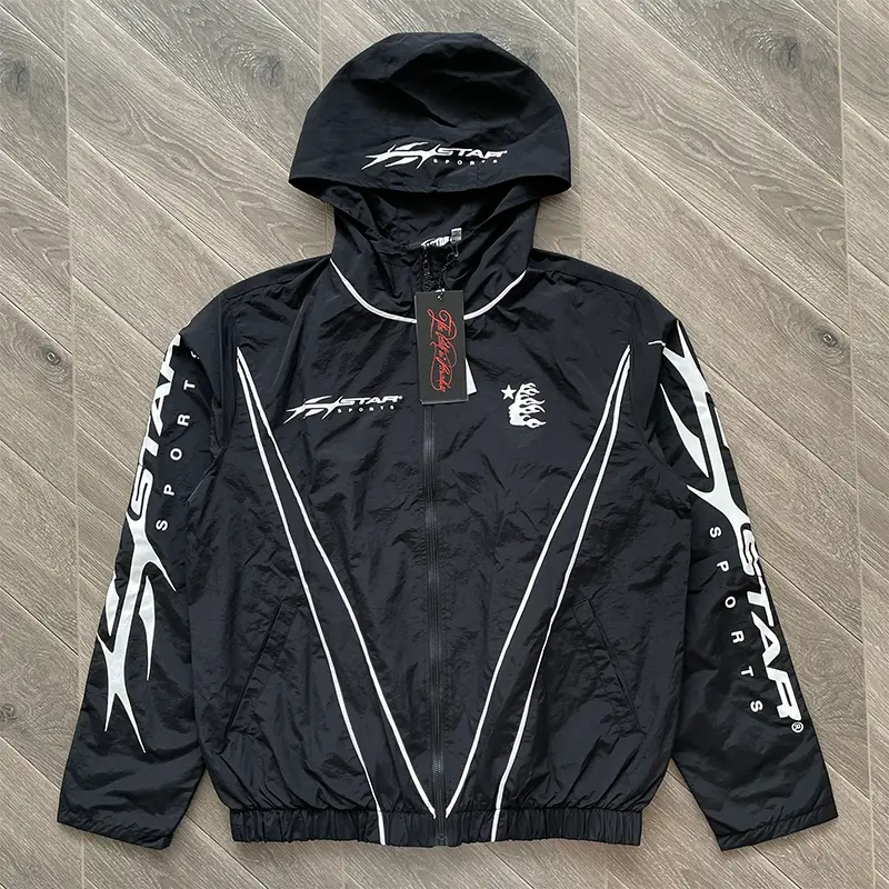 Hellstar Studios Sample Hoodie Patchwork Assorted Colors Casual Trench Coat Sports Outwear