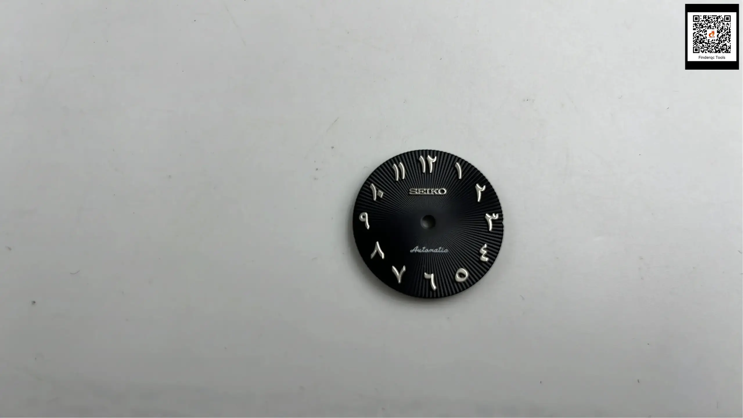 Seiko Automatic Watch Dial Black Arabic Numerals