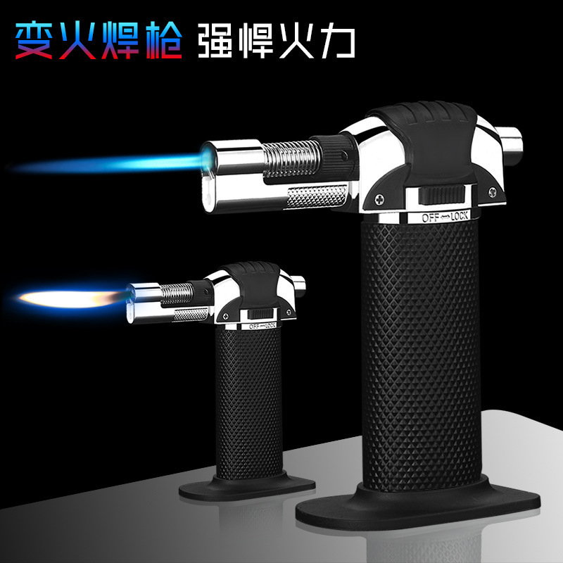 High-temperature direct-to-open-fire hand-held welding torch lighter gift box fixed-fire cutting torch portable high-temperature torch