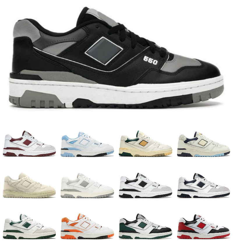 2022 cross-border 550 sports shoes letter running shoes men's and women's shoes 36-45