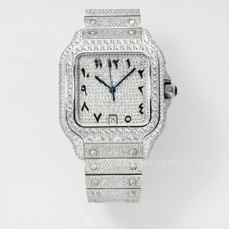 Foreign trade explosions luxury full diamond watch ladies diamond strap classic Roman literal fashion atmosphere watch wholesale