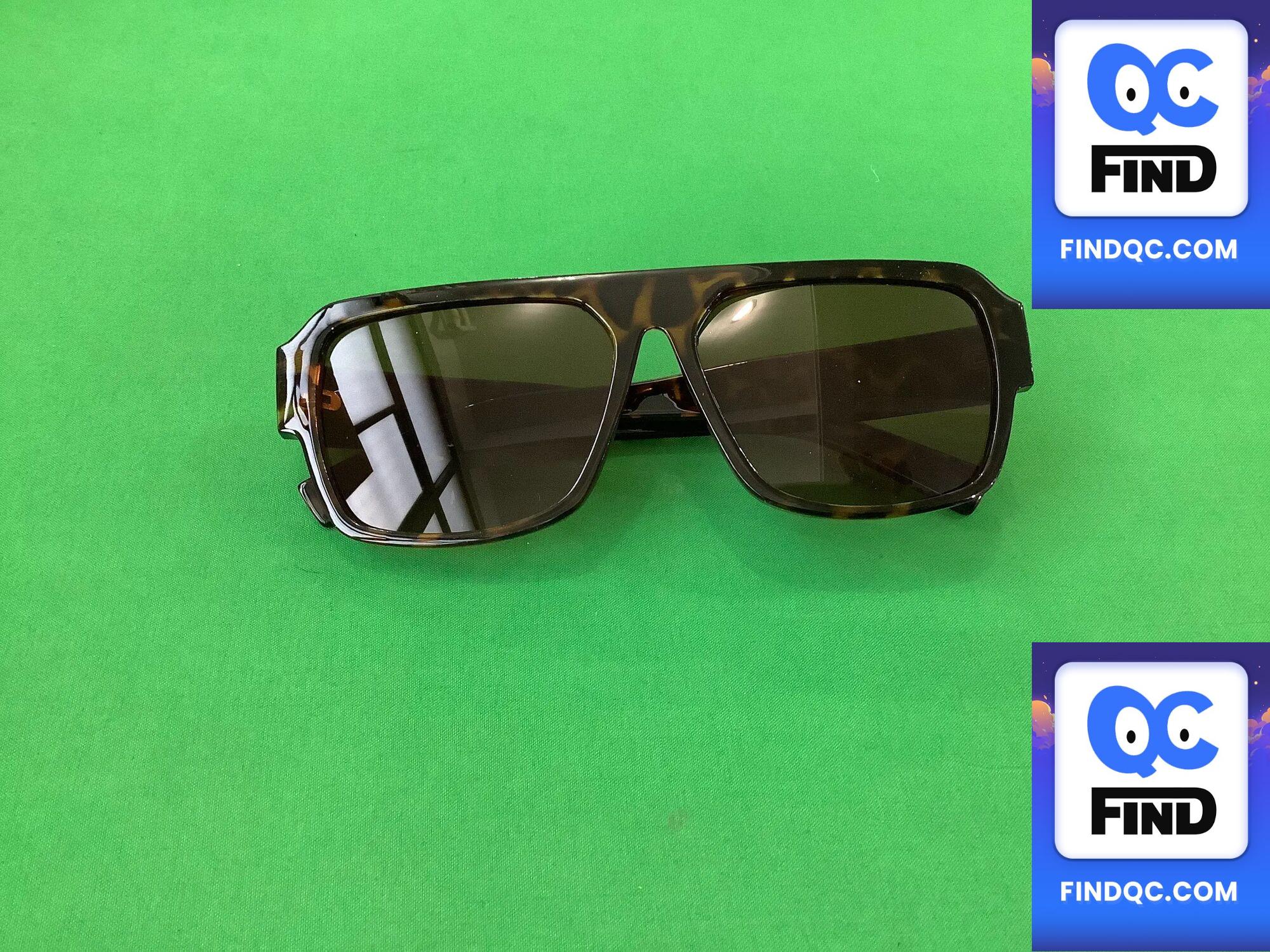 2023 New arrival Cross-Border Sunglasses for Men Fashion Sunglasses for Women Square Frame Pilot Thick Legs Retro Fashion Glasses QC