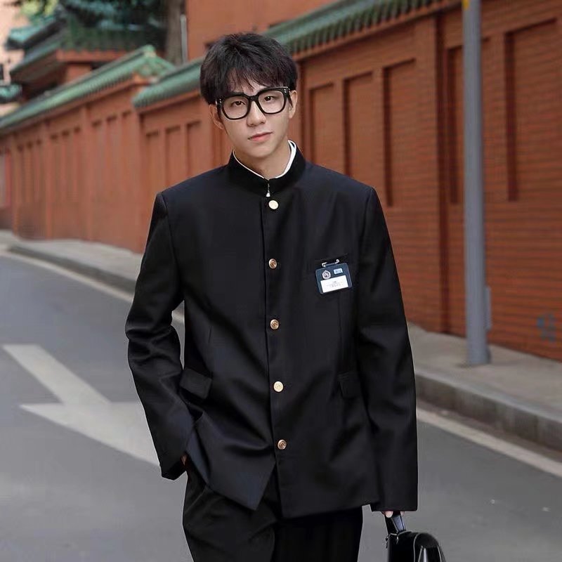 Chinese tunic suit suit Japanese school uniform DK uniform for men and women couples high street ruffian handsome suit high sense suit three-piece suit