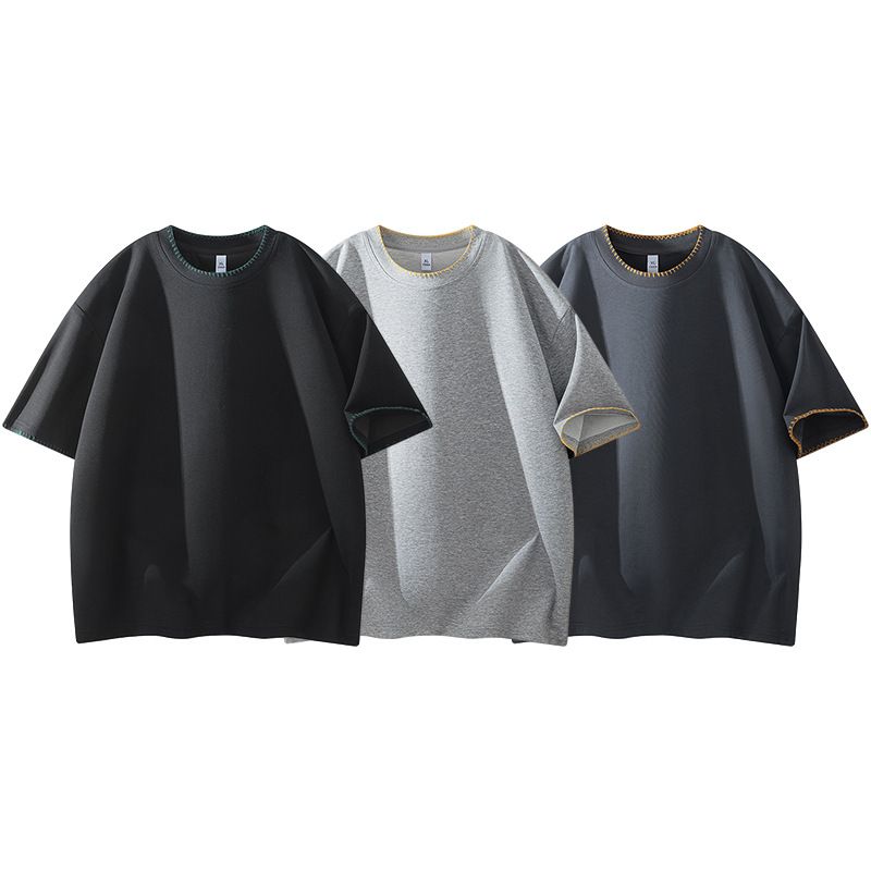 Summer Round-Neck Short-Sleeved Men's and Women's T-Shirts, Customized Trendy Brand Ice-Feel Short-Sleeved Men's and Women's Casual Loose Half-Sleeved T-Shirts, Breathable Tops