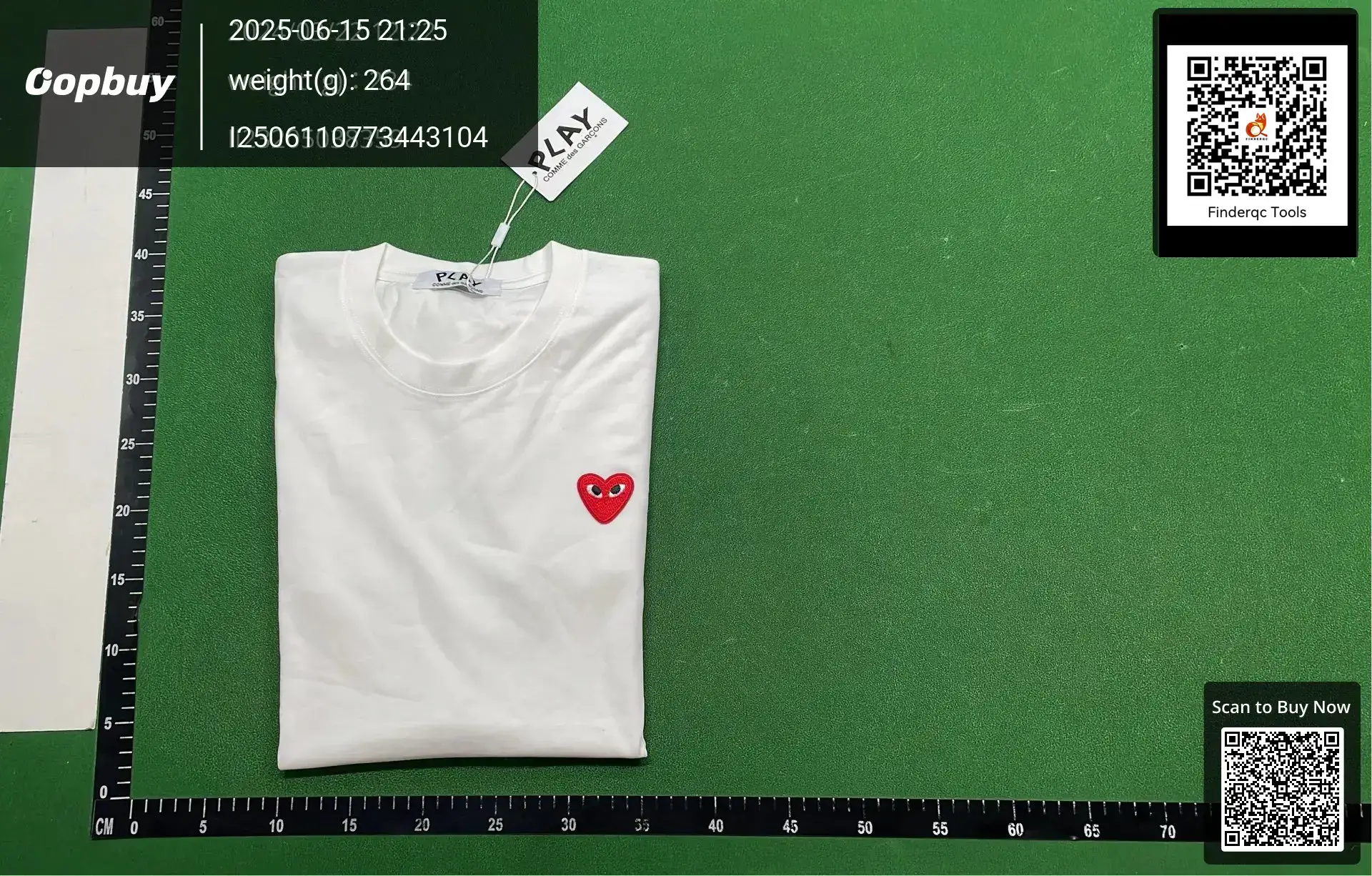 2025s Summer Comme des Garcons New Kawajiu Love Letter Printed Pullover Short Sleeve for Men and Women