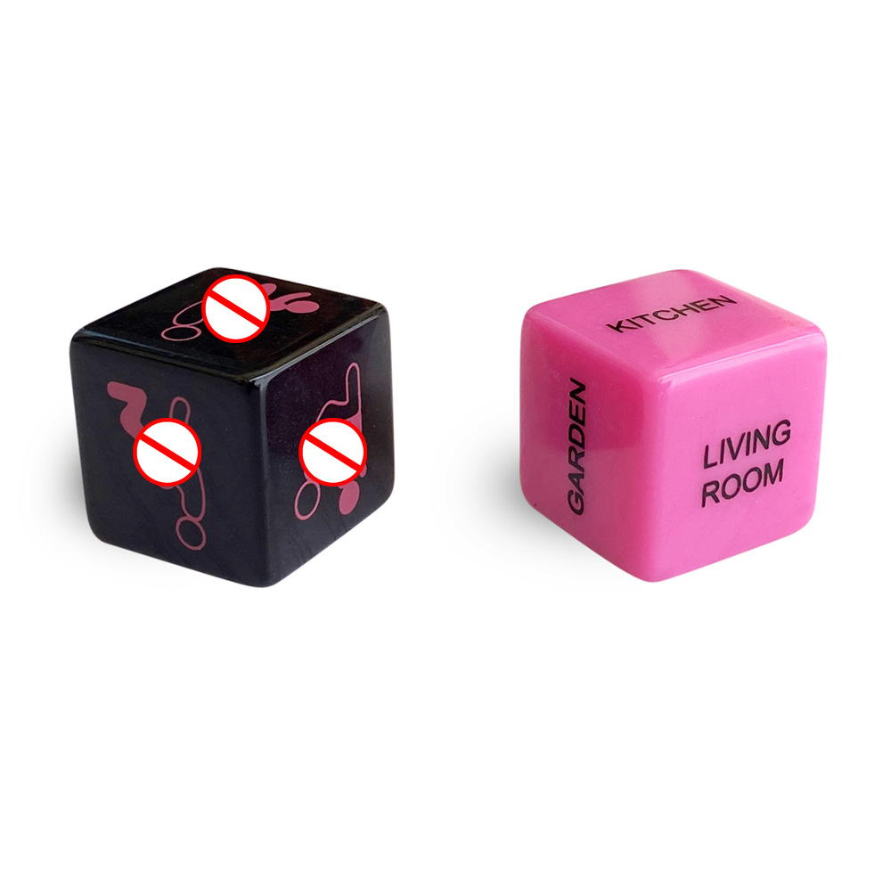 Sexy black rose 12-sided dice foreign trade adult sex toys entertainment posture English game supplies wholesale