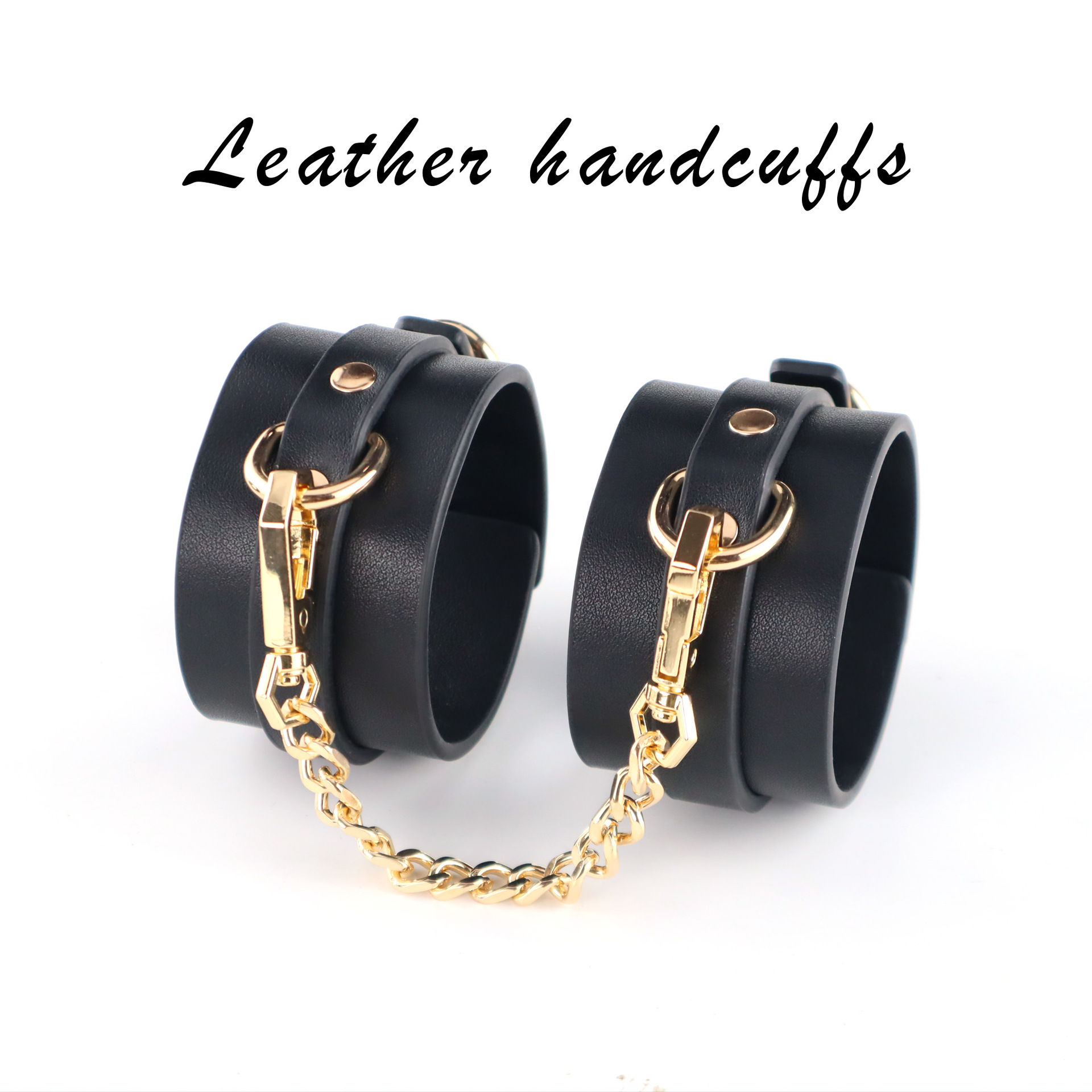 Fun sm Handcuffs Bundle Couples Flirting Props Women's Adjustment Leather Handcuffs Alternative Adult Products for Hair