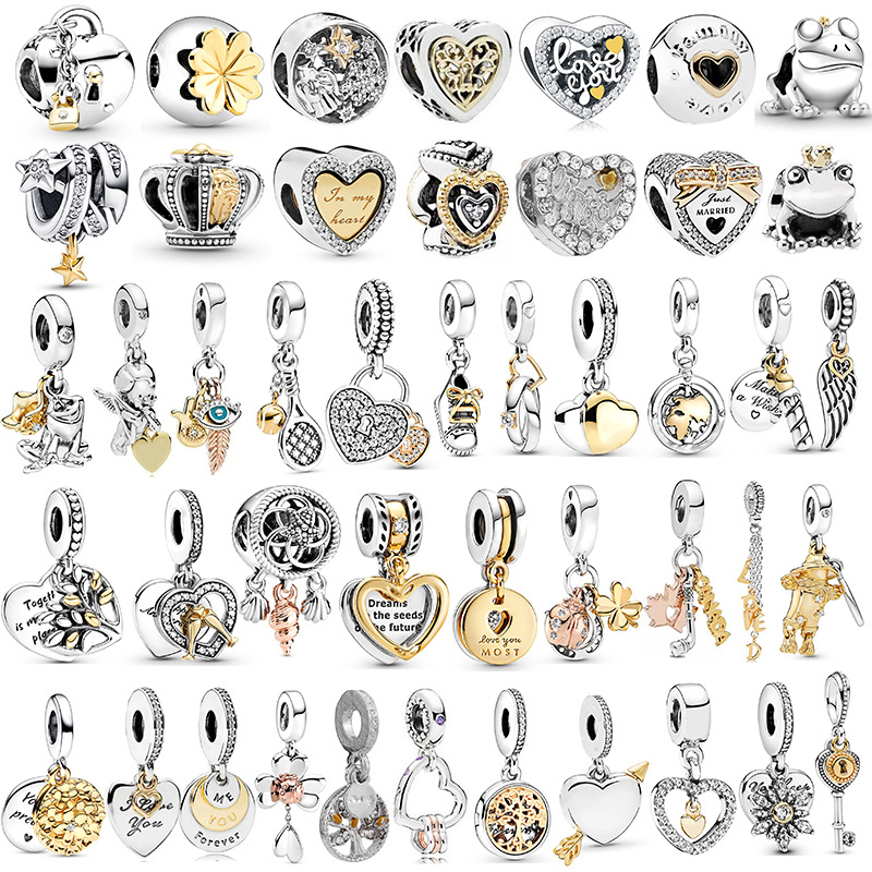 Panjia Forever me pendant alloy diamond stars love beaded DIY source factory spot straight hair QC-foto från 1688 på Qualit.ly