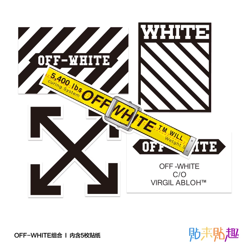 Trendy Brand Luggage Stickers, Personalized Cute Travel Box Stickers, Laptop Case Skateboard Stickers, Waterproof