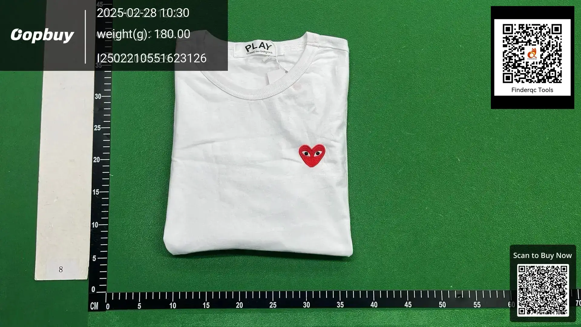 Comme des Garçons PLAY Red Heart Logo T-Shirt