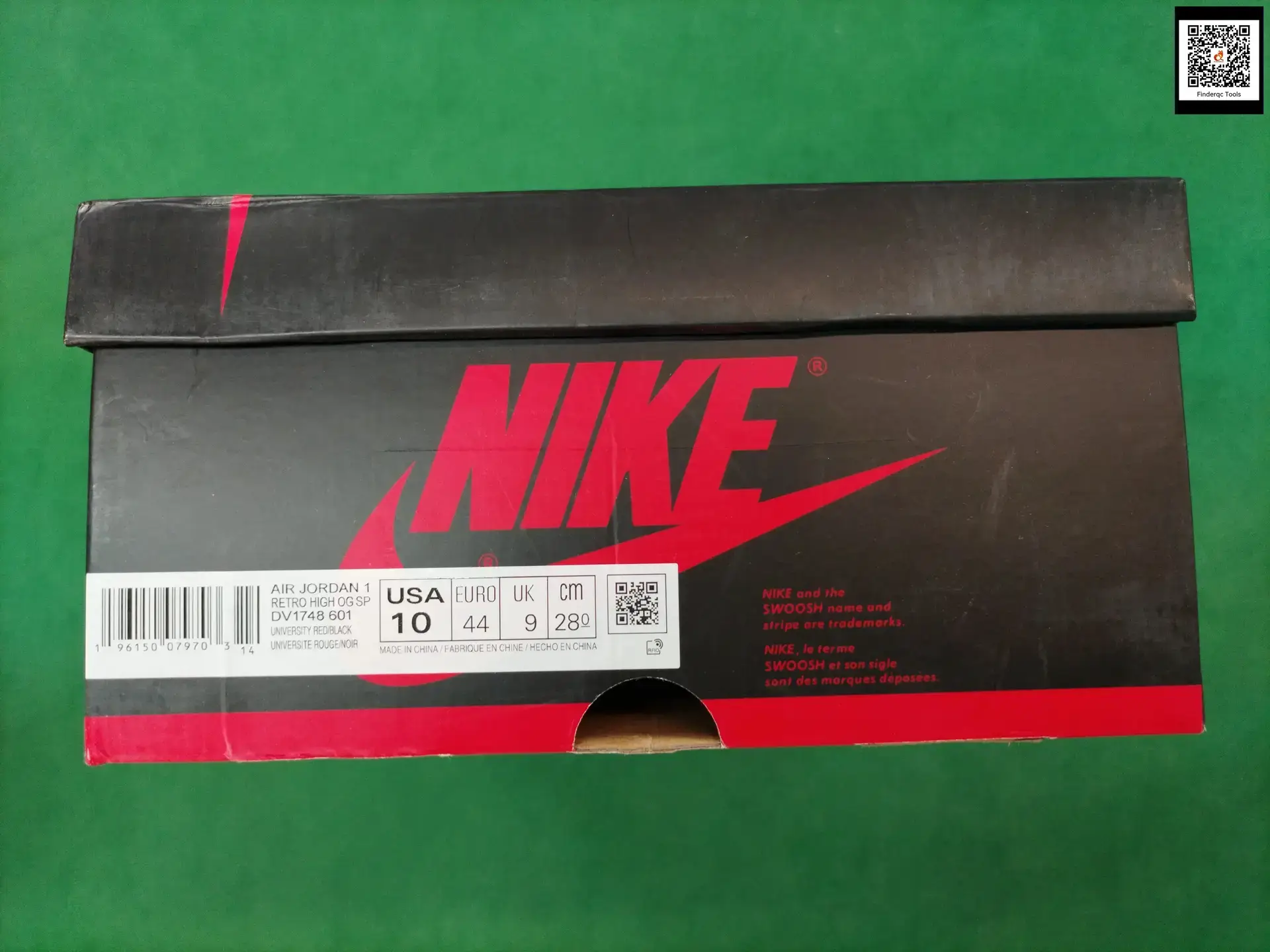 Nike Air Jordan 1 Retro High OG SP University Red/Black
