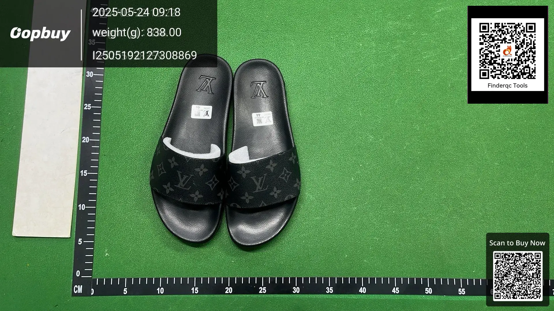 Louis Vuitton Monogram Slides Black