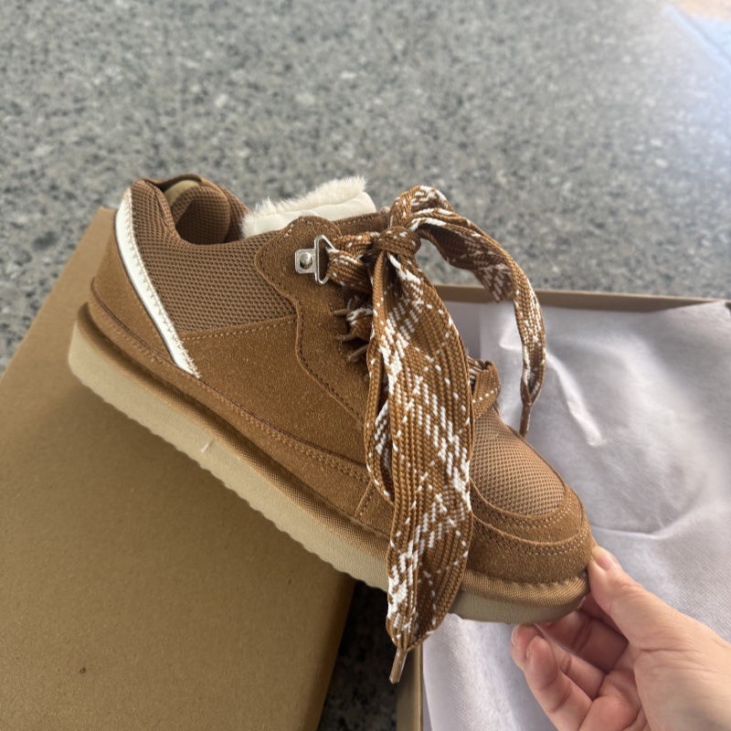 Guyun丨2025 New Model Sangpo Snow Boots with Plush Lining and Thickened Leather and Fur Integrated for Warmth and Non-Slip Winter Women's Cotton Shoes Foto QC de 1688 na Qualit.ly