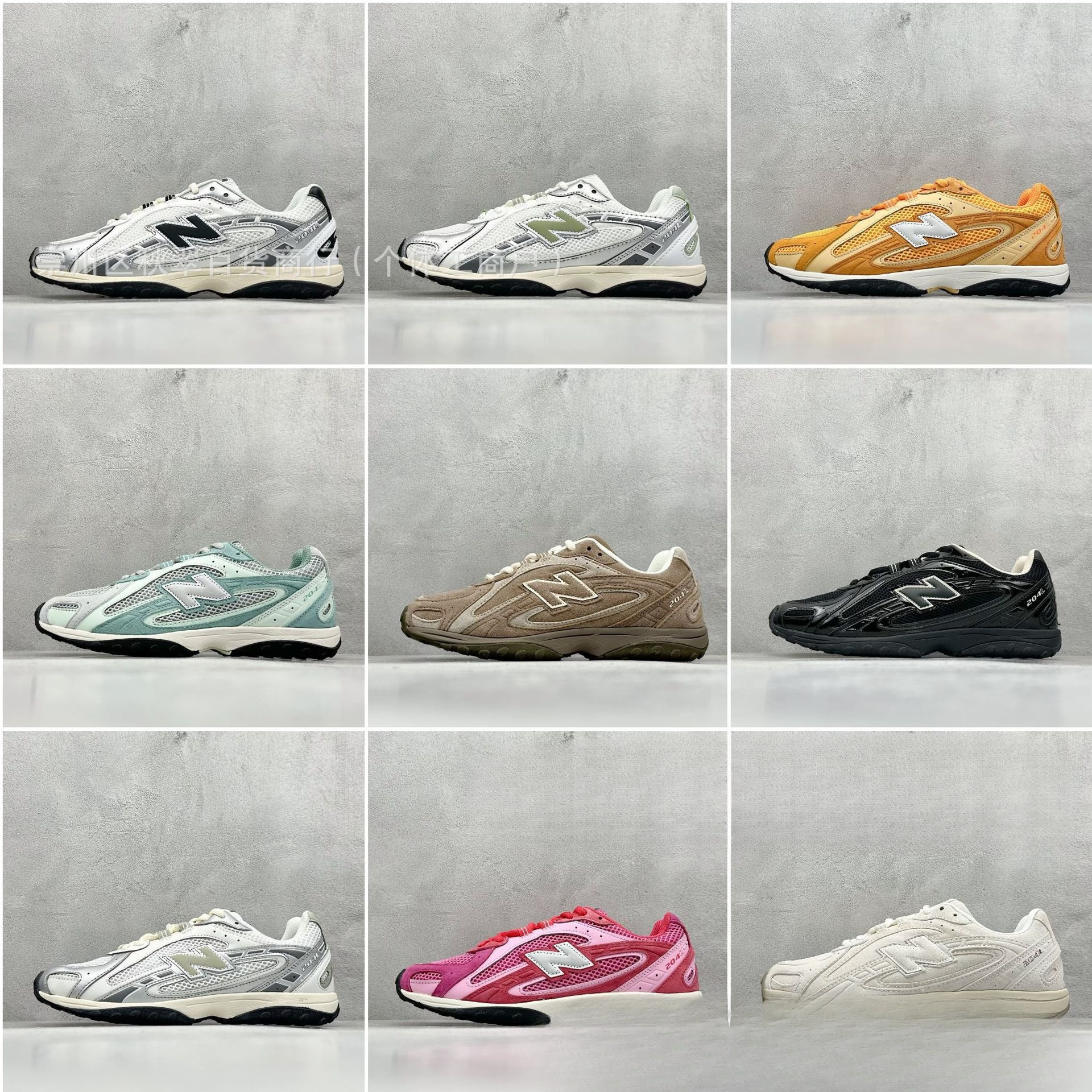 Putian Shoes Nb204L Series Pure Original Langxin New Balance Thick-Soled Height-Increasing Shoes Retro Breathable Sports Running Shoes for Men and Women