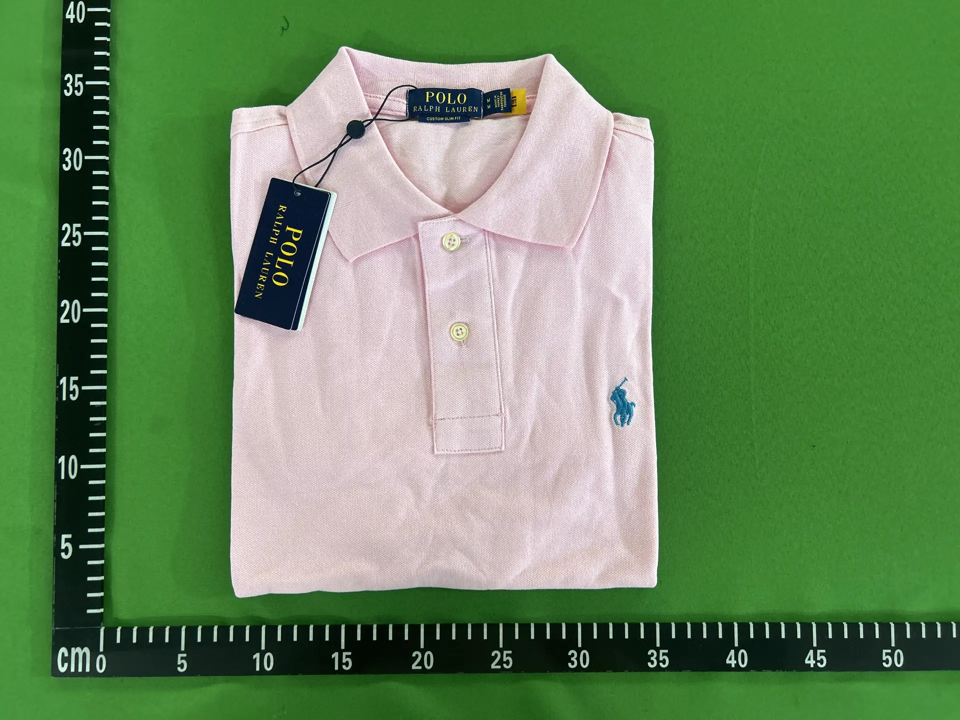 Polo Ralph Lauren Custom Slim Fit Pink Polo Shirt