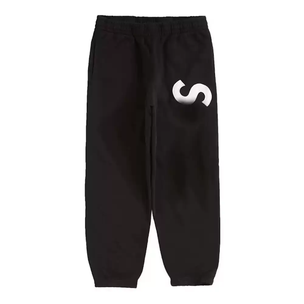 Satin Applique tracksuit logo Sweatshirt Suit