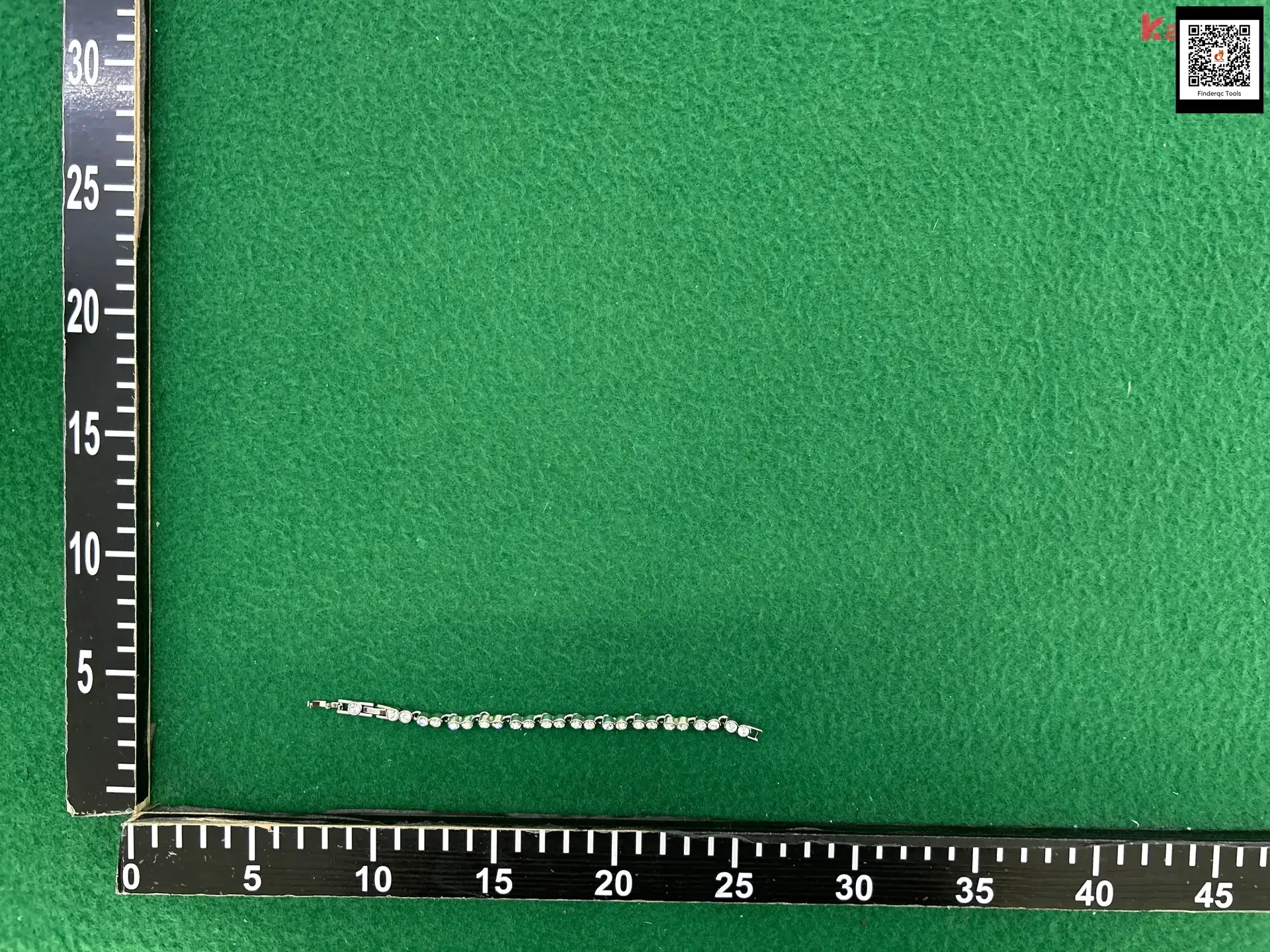 Rhinestone Tennis Bracelet Silver