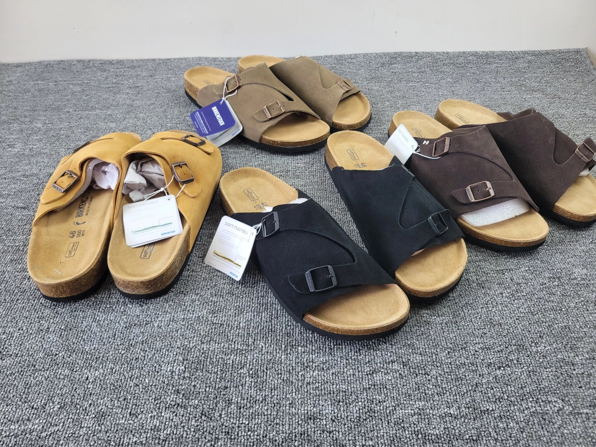 Birkenstock Kyoto Soft Footbed Sandals Foto QC de WEIDIAN na Qualit.ly