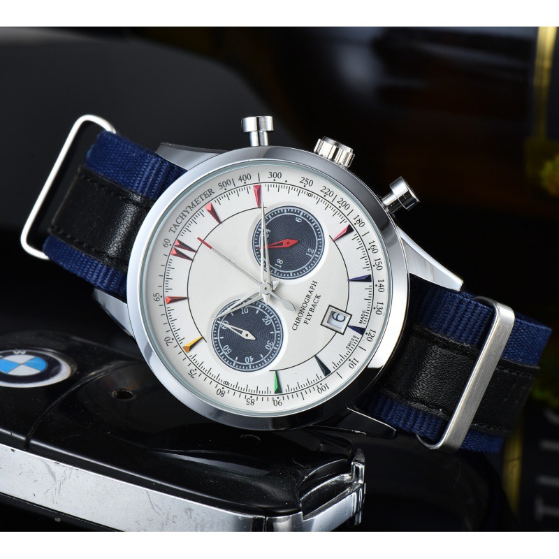 2022 cross-border e-commerce men's leisure 6-pin seconds ribbon Shi Ying watch manufacturers supply