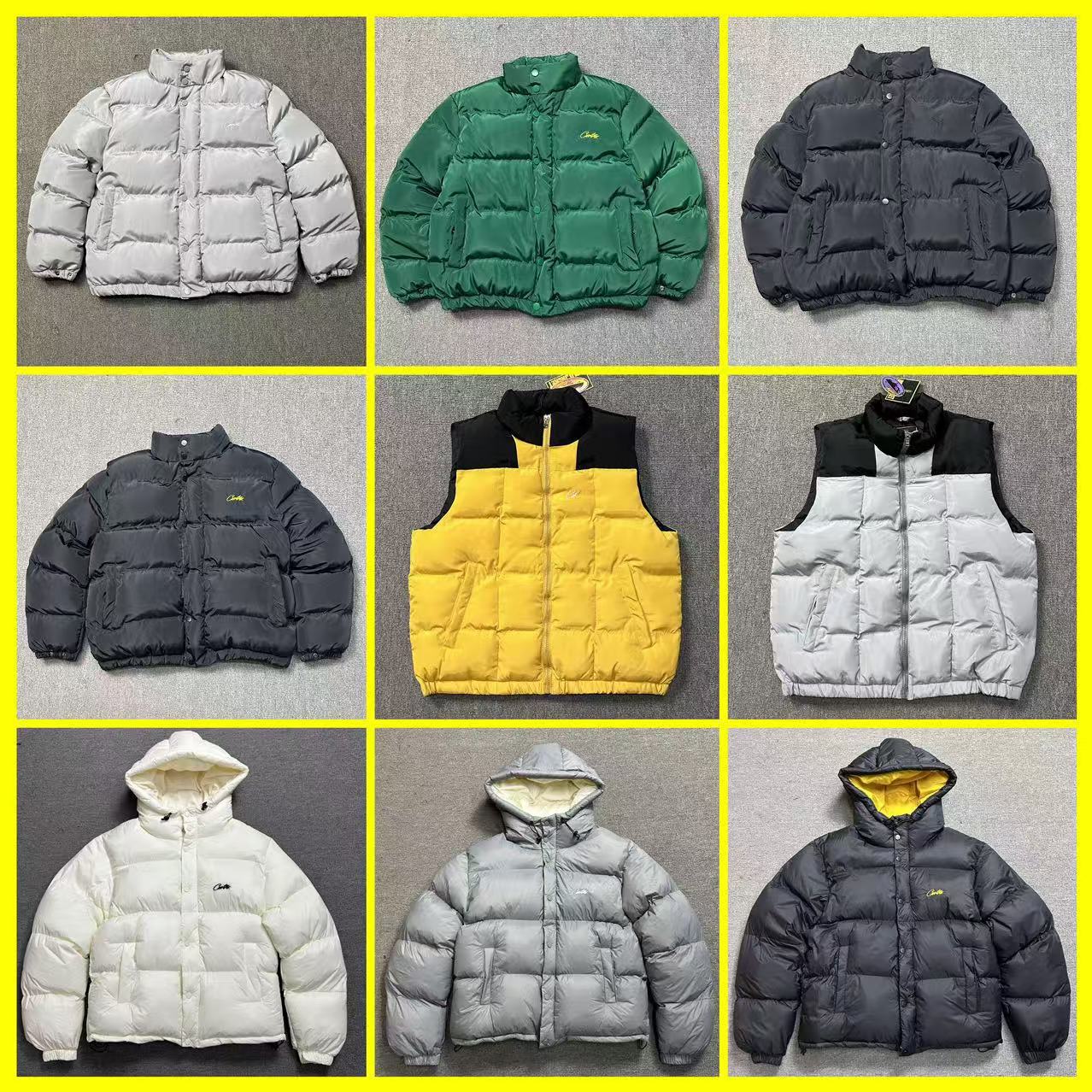 Cross-Border Corteiz Alcatraz Men's and Women's Thickened Trendy Brand Hooded Loose Couple's Warm Cotton Jacket Coat
