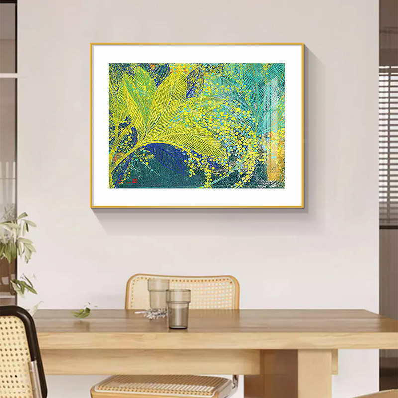 Modern Minimalist Restaurant Decorative Painting with a Light Luxury and High-End Feel, Dining Table Background Wall, Dining Room Hanging Painting