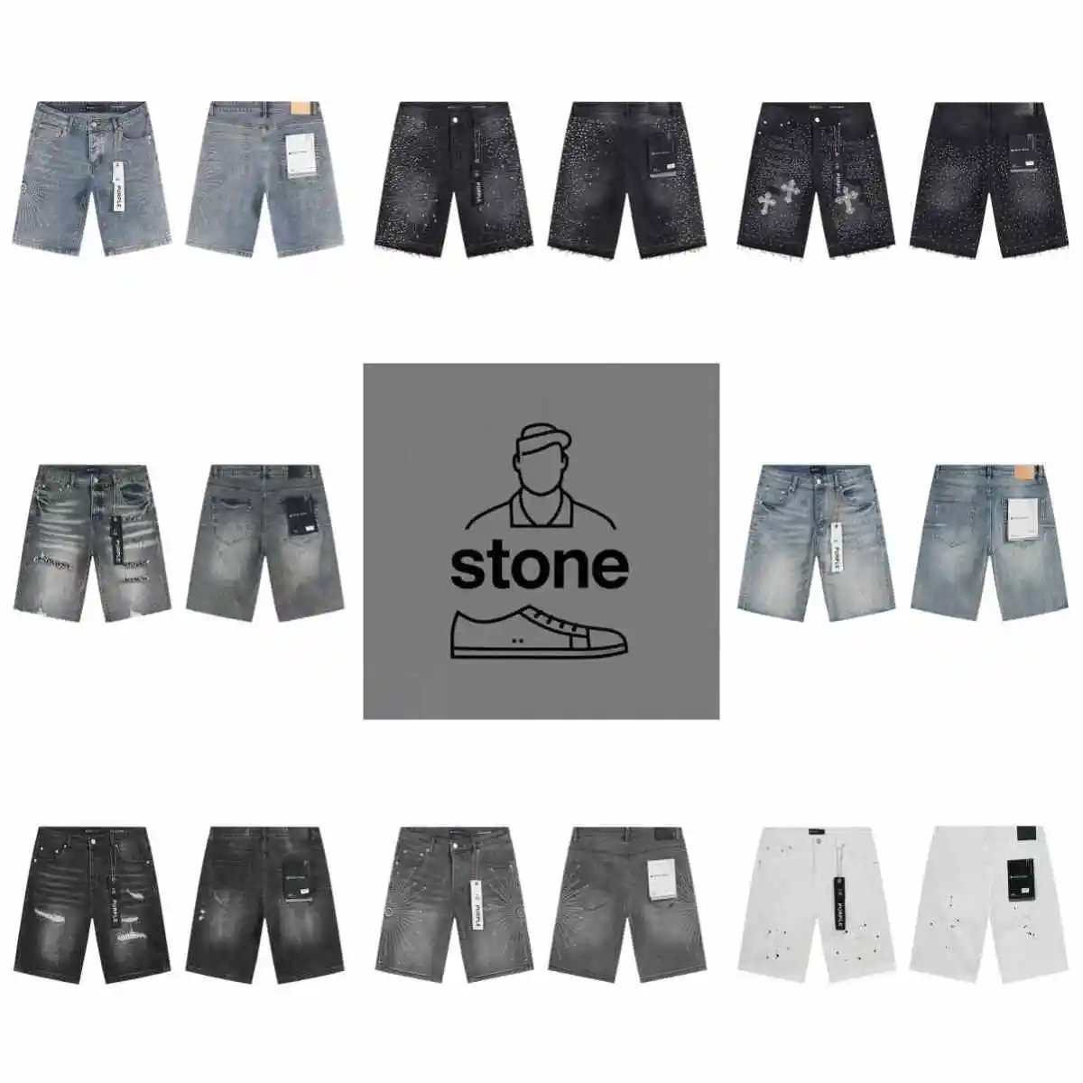 2026ST purp11e denim shorts