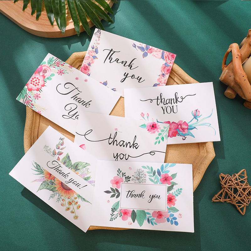 Mid-autumn festival teacher's day greeting card thanksgiving gilding christmas retro simple thank you card amazon supply envelope