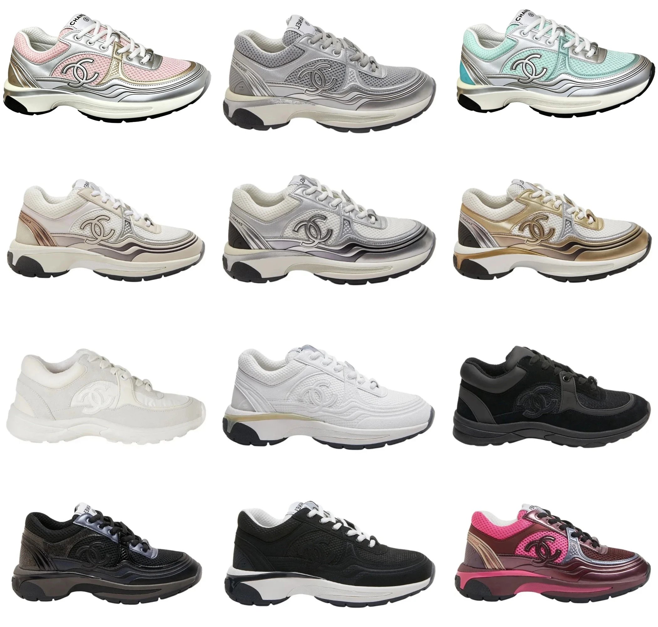 Ch*nel CC Logo running shoes (1)(links 2-3 have other color colors) Foto QC de WEIDIAN na Qualit.ly