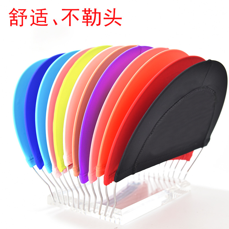 swimming cap factory swimsuit factory in stock cloth swimming cap multicolor in stock wholesale cloth swimming cap price low quality large in stock