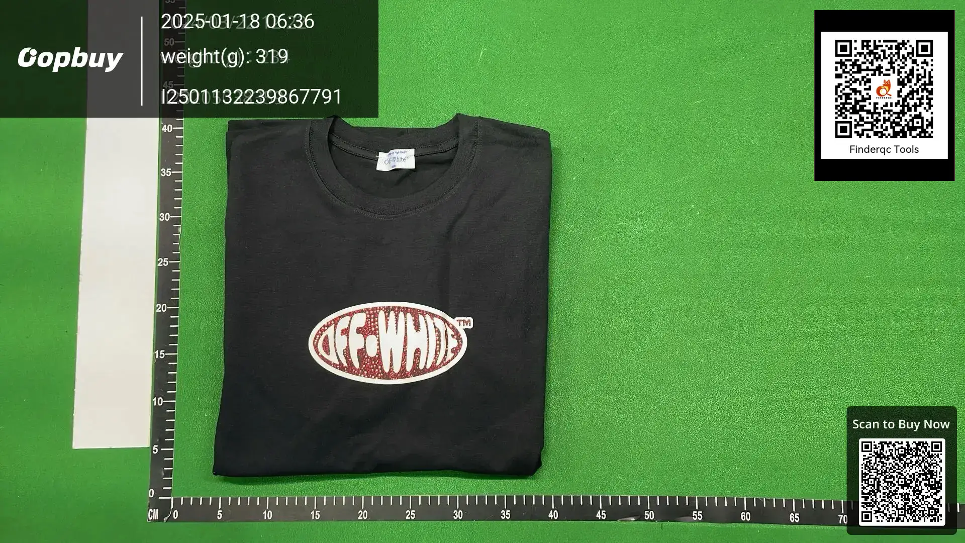 Cross-border 2024 summer new OFF crystal micro-label printed short-sleeved T-shirt for men and women with a batch of hair