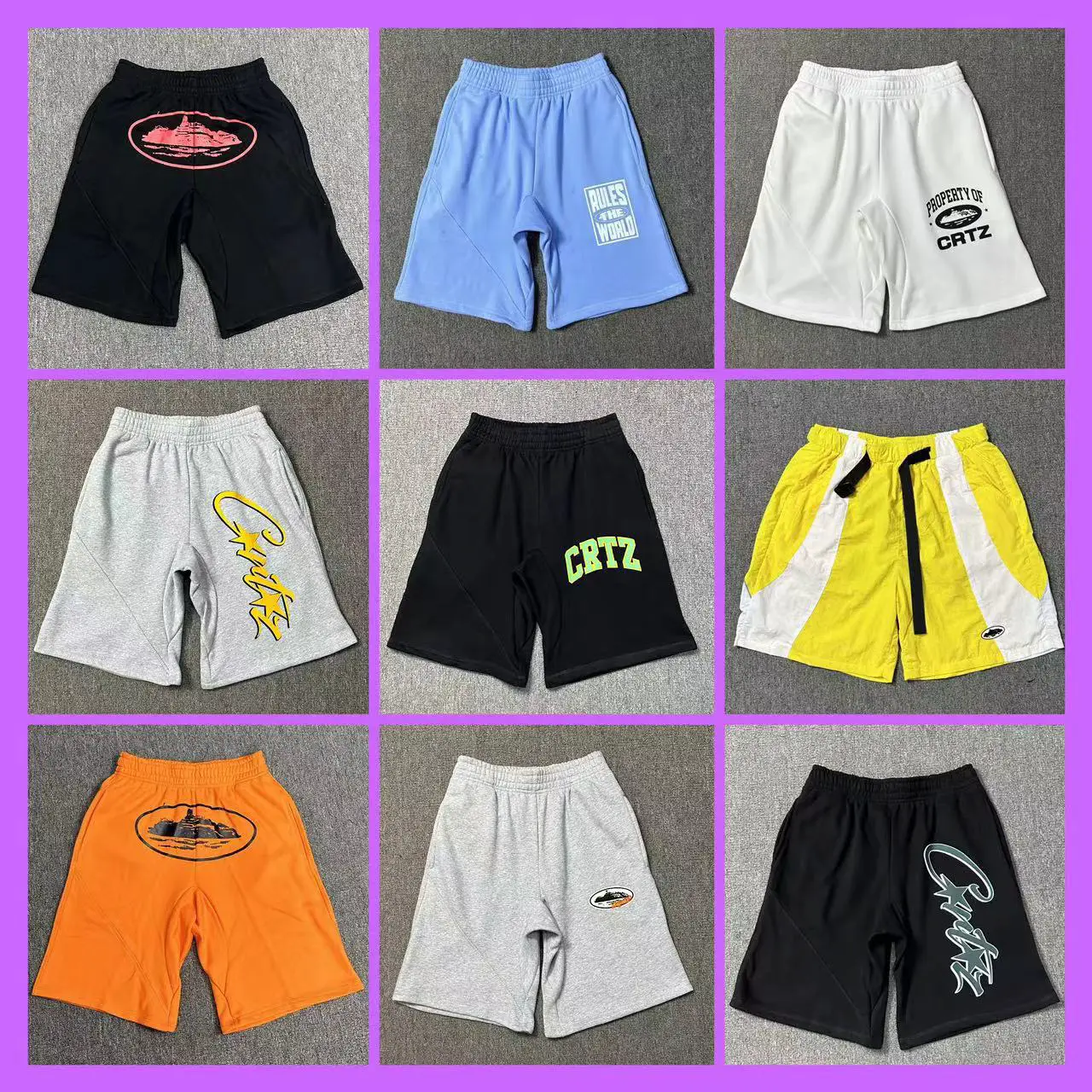 Cross-Border Classic Series of Alcatraz Print Shorts, New Summer Loose-Fitting Five-Point Shorts for Men and Women, Trendy for Couples