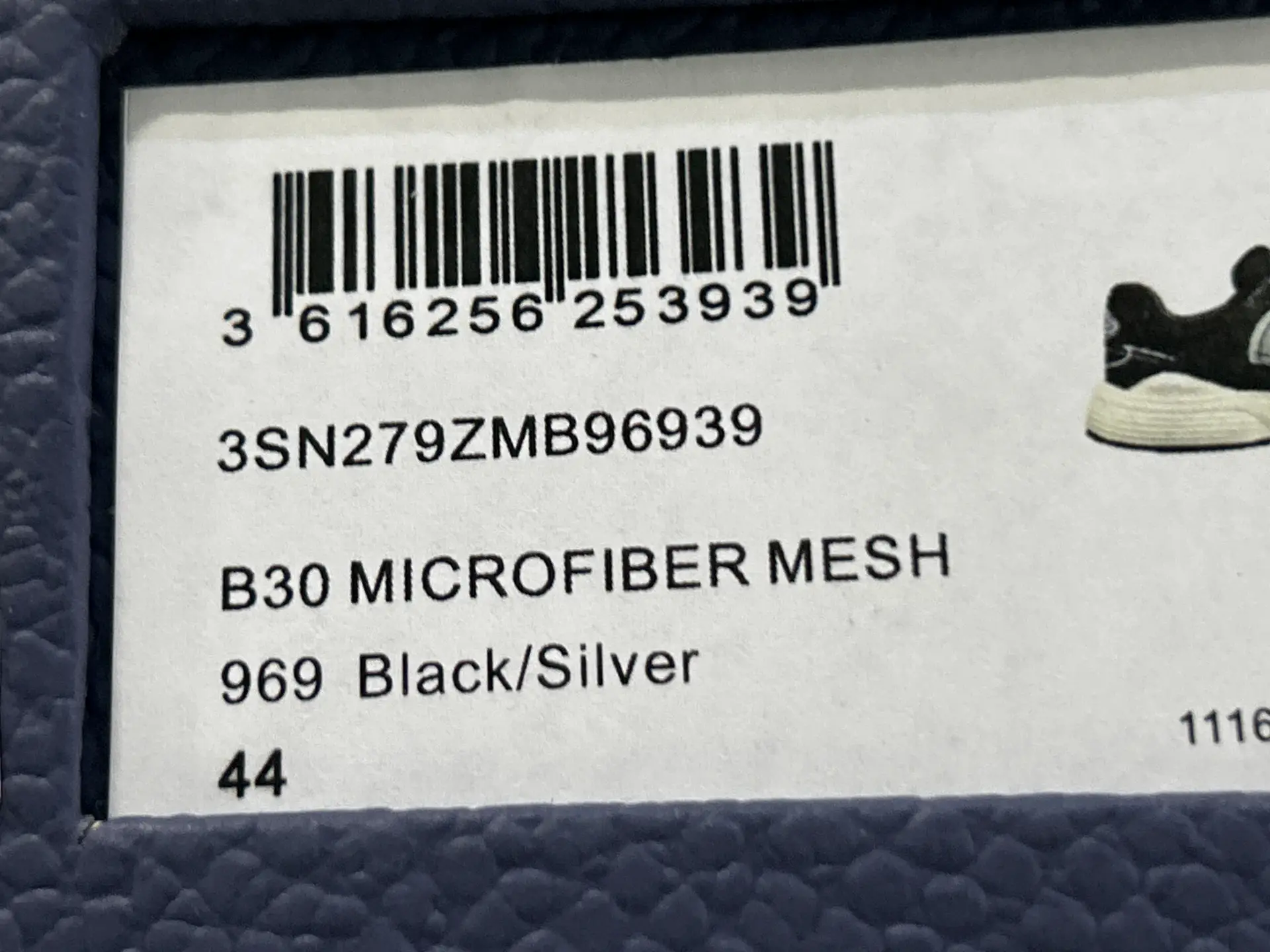 ANDY B30 MICROFIBER MESH Black/Silver