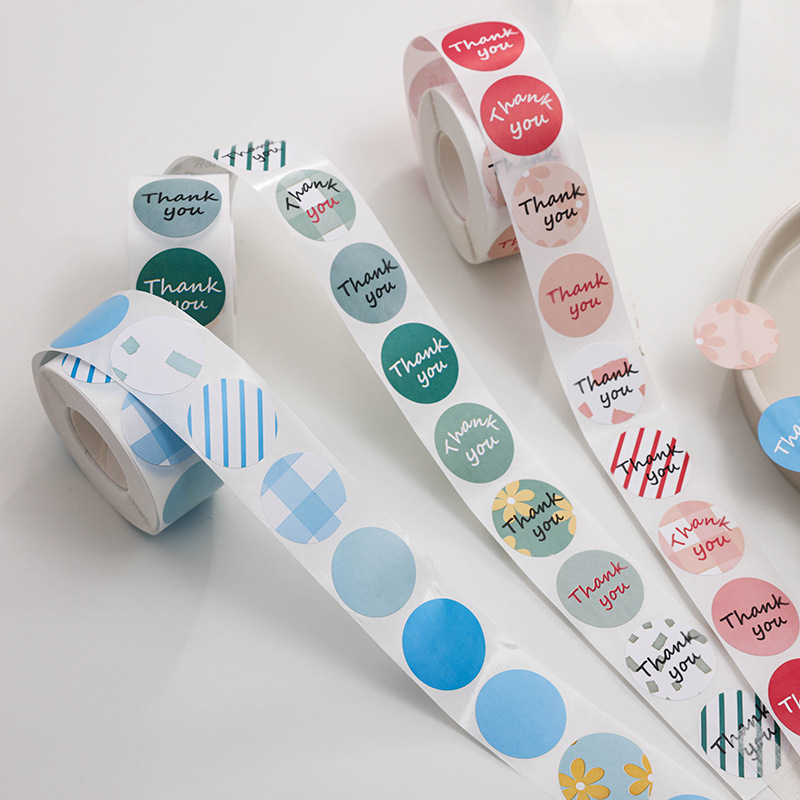 Thank you Stickers Round Sealing Stickers 500 Adhesive Label Sealing Stickers Wholesale