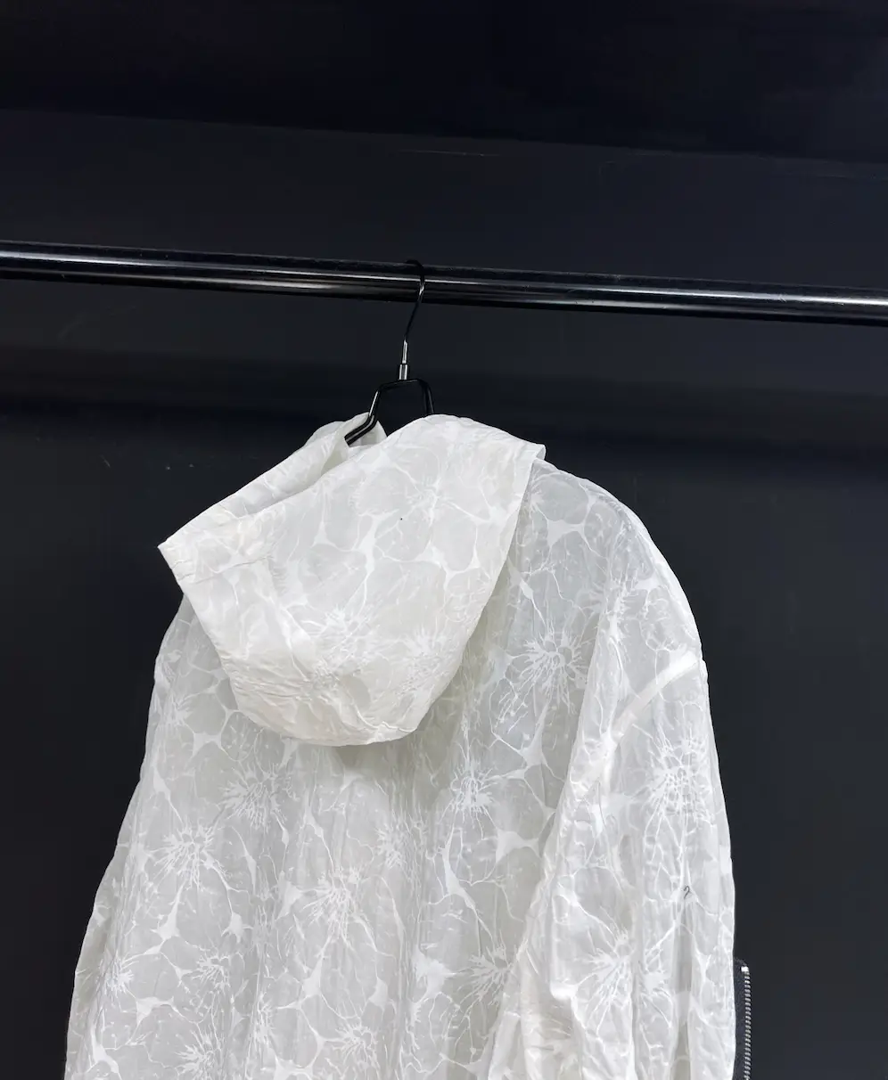 Original Design Loose Silhouette Oversize Ultra-Thin White Venom Sunscreen Outwear Hooded Trendy Ultra-Thin and Breathable