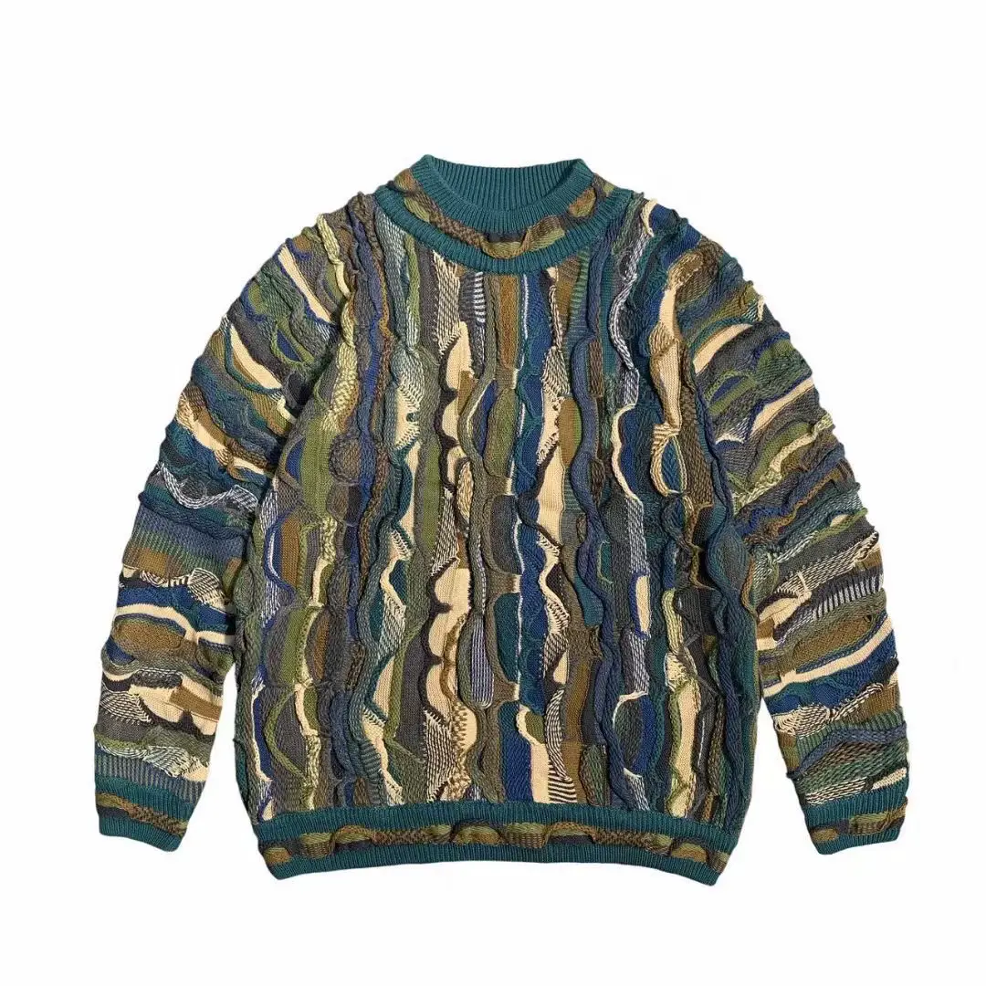 Fall and winter Japanese style Kapital Anti-War Knitwear Loose pullover Round Neck Sweater Hirata Kazuhiro Couple Style Retro