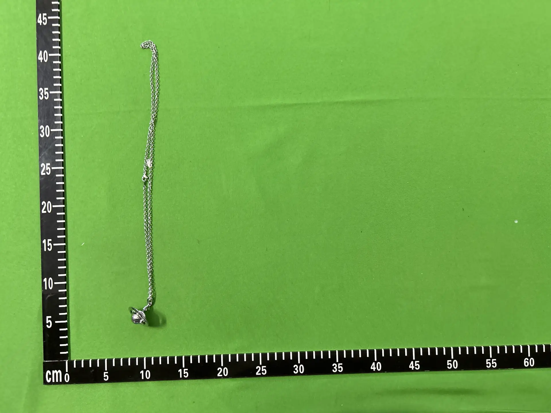 European and American fashion silver three-dimensional openable Saturn necklace B8174
