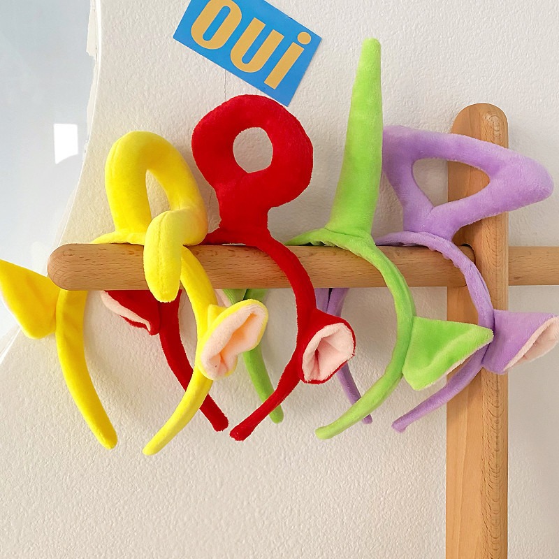 Cross-Border Cute Childhood Classic Teletubbies Face Wash Headband Family Headband Dress up Headband Funny Quirky Hair Accessories